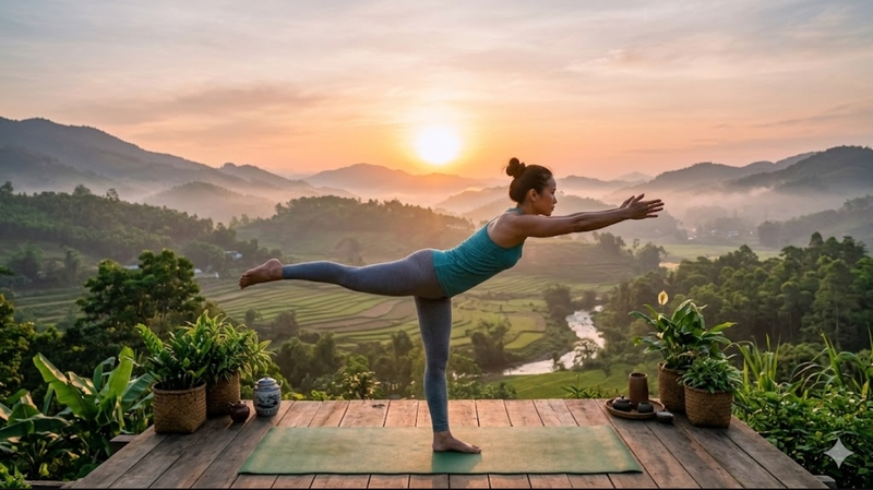 Tập yoga đều đặn trong nhiều tuần kết hợp ăn uống hợp lý sẽ giúp cơ thể thay đổi rõ rệt hơn. 